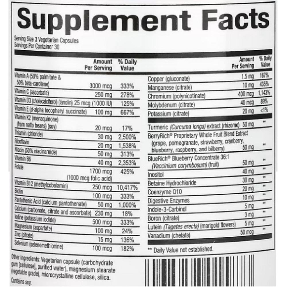 Вітамінно-мінеральний комплекс для жінок Natural Factors MultiFactors, Women's 50+ 90 Veg Caps
