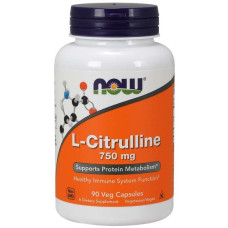 Цитрулін NOW Foods CITRULLINE 750 mg 90 Veg Caps