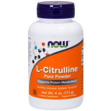 Цитрулін NOW Foods L-Citrulline, Pure Powder, 4 oz 113 g /75 servings/ NOW-00214