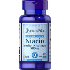 Ніацін Puritan's Pride Flush Free Niacin 500 mg 100 Caps