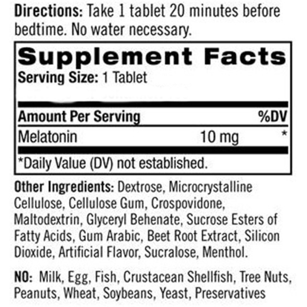 Мелатонін для сну Natrol Melatonin Fast Dissolve 10 mg 100 Tabs Strawberry