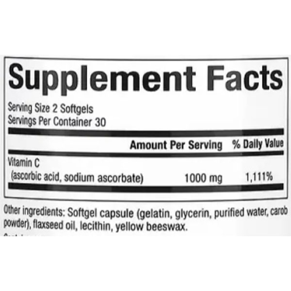 Вітамін C Natural Factors Liposomal Vitamin C Optimized Absorption 1000 mg 60 Softgels