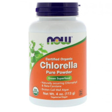 Хлорела NOW Foods Chlorella Pure Powder 113 g /37 servings/ Pure