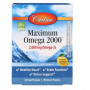 Омега 3 Carlson Labs Maximum Omega 2000 mg 30 Softgels Natural Lemon Flavor CAR-60020