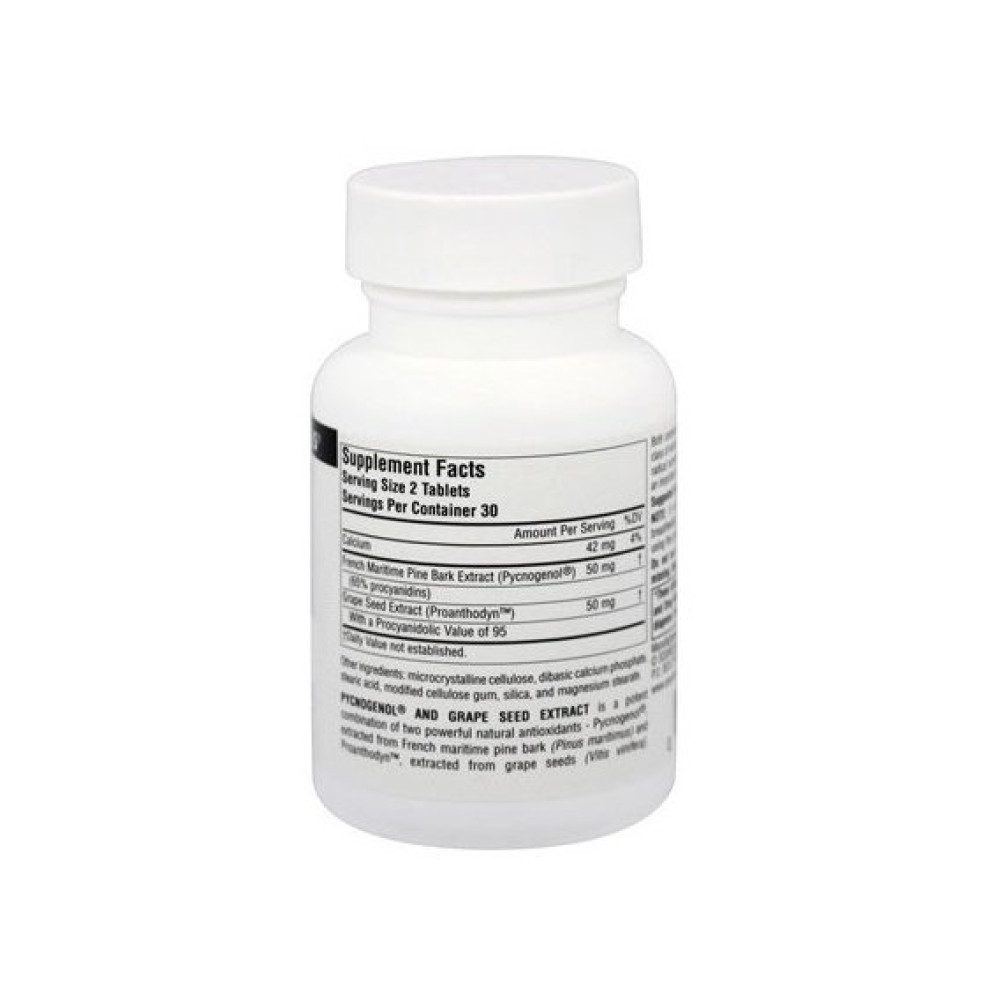 Пікногенол Source Naturals Pine Bark Extract 60 Tabs