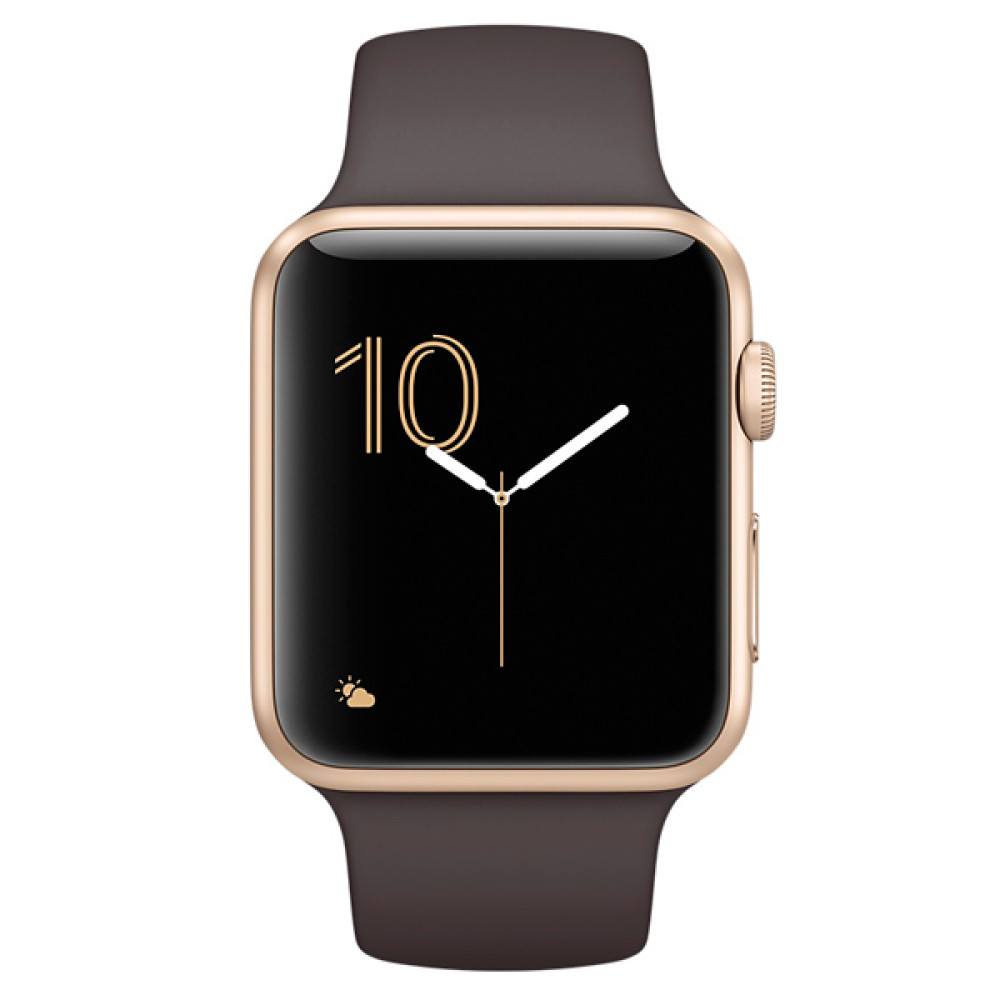 Смарт-часы Apple Watch S2 Sport 42mm Gold Al/Cocoa (MNPN2RU/A)